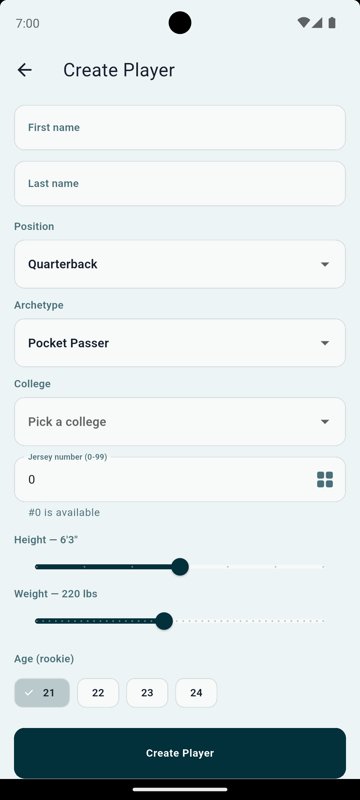 Gridiron Football Pro original screenshot 8