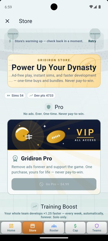 Gridiron Football Pro original screenshot 9